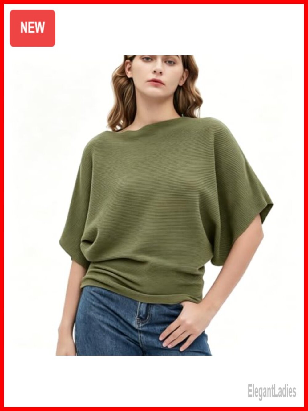 Oversized Boat Neck Dolman Short Sleeve Knit Sweater Pullover